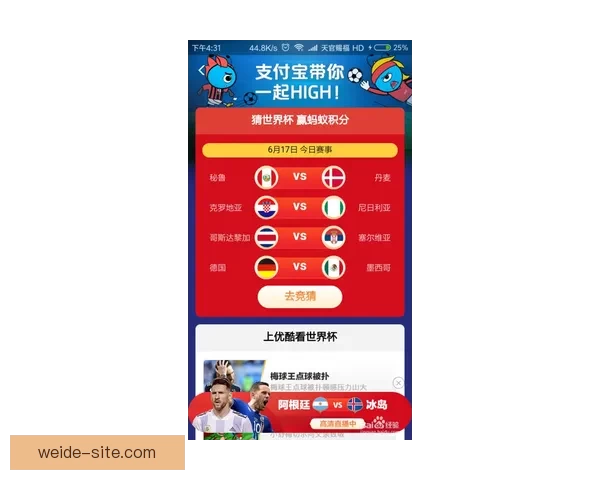 世界杯竞猜APP官网打造全新互动体验助你精准预测赛果